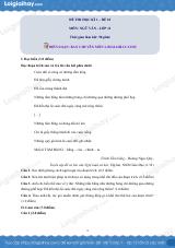 Đề số 10 - Đề kiểm tra học kì 1 - Ngữ văn 11